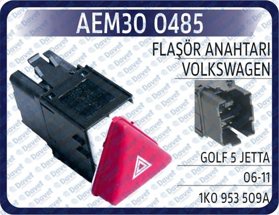 AEM 300485 Flasor Anahtari Vw Golf 5   Jetta 06-11